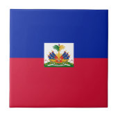Haiti Flag  Tegeltje (Voorkant)