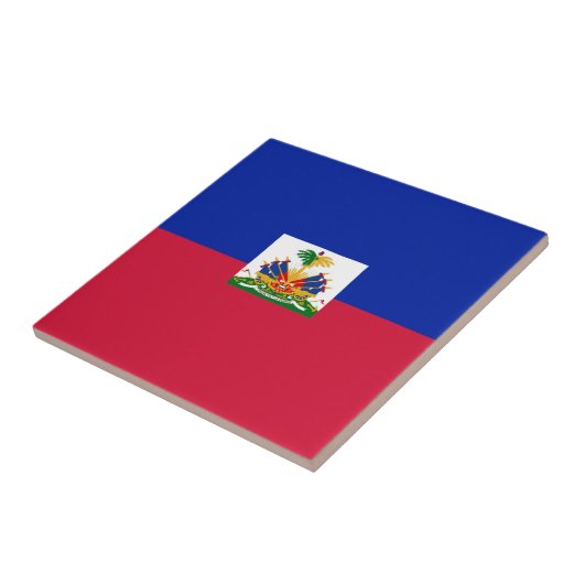 Haiti Flag  Tegeltje (Zijkant)