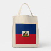 Haiti Flag Tote Bag (Achterkant)