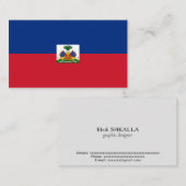 Haiti Flag Visitekaartje (Voorkant / Achterkant)