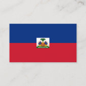 Haiti Flag Visitekaartje (Voorkant)