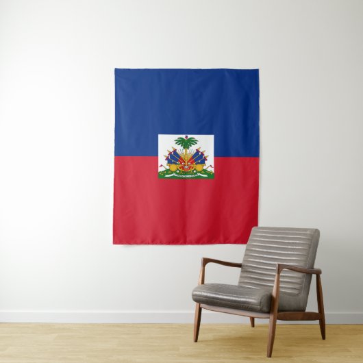 Haiti Flag Wandkleed (In situ)