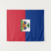Haiti Flag Wandkleed (Voorkant (horizontaal))