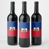 Haiti Flag Wijn Etiket (Flessen)