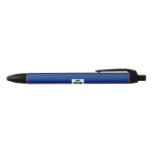 Haiti Flag Zwarte Inkt Pen (Bovenkant)