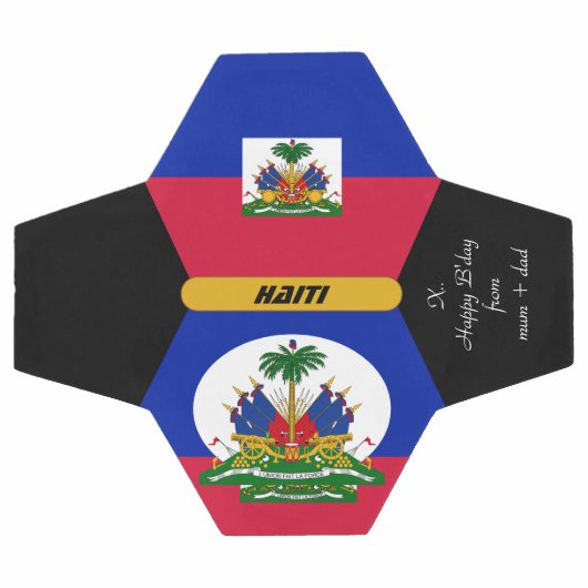 Haïti gepersonaliseerd, vlag, foto Voetbal (Enkel)
