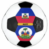 Haïti gepersonaliseerd, vlag, foto Voetbal (Voorkant)
