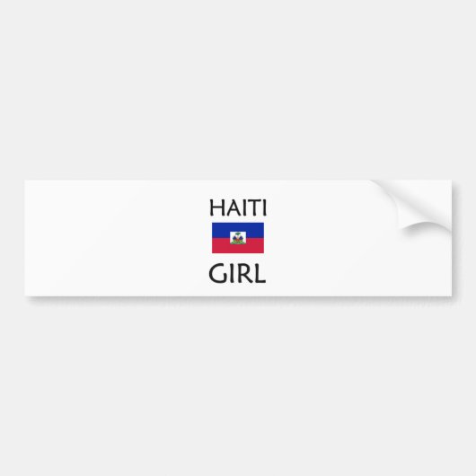 HAITI GIRL BUMPERSTICKER (Voorkant)