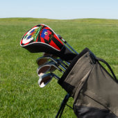 Haïti Golf & premium Haïtiaanse vlag / Patriots Golfheadcover (Insitu)