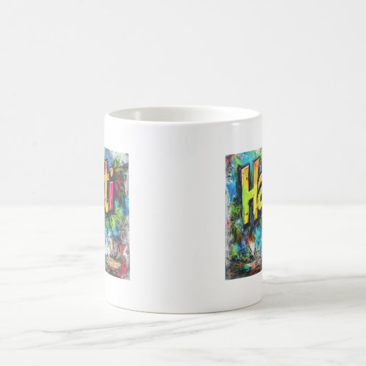 Haïti Graffiti Vibes: Eiland Street Art Ed Koffiemok (Center)