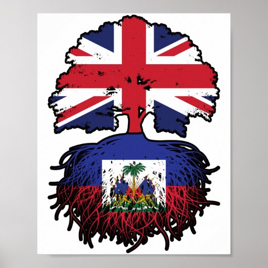 Haïti Haïti - Brits - Bergoldvlag Poster (Voorkant)