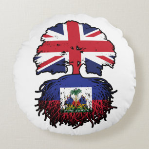Haïti Haïti - Brits - Bergoldvlag Rond Kussen