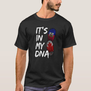 Haïti Haïti Canada Combo Mixed DNA vingerafdrukken T-shirt
