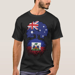 Haïti Haïtiaanse Australische Australië - Vlag ove T-shirt