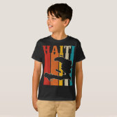 Haïti  Haïtiaanse Pride Island Map  Hai T-shirt (Voorkant volledig)