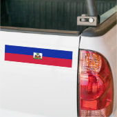 Haïti/Haïtiaanse vlag Bumpersticker (Op Truck)