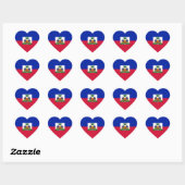 Haïti - Haïtiaanse vlag Hart Sticker (Vel)