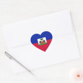 Haïti - Haïtiaanse vlag Hart Sticker (Envelop)