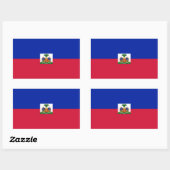 Haïti/Haïtiaanse vlag Rechthoekige Sticker (Vel)