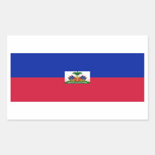 Haïti/Haïtiaanse vlag Rechthoekige Sticker