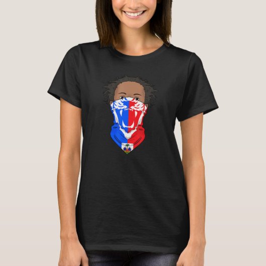 Haïti Haïtiaanse vlagdag trots land liefde Ayiti m T-shirt (Voorkant)
