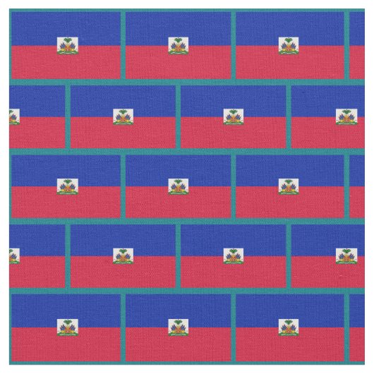 Haïti, Haïtiaanse vlaggenstof / trendy mode Stof (Close Up)