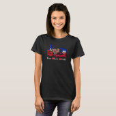 Haiti Haitian Country Flag Day Love Heart Proud Ay T-shirt (Voorkant volledig)