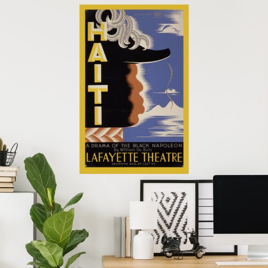 Haiti Harlem Lafayette  WPA Federaal Theater Poster (Thuiskantoor)