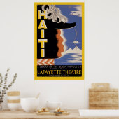 Haiti Harlem Lafayette  WPA Federaal Theater Poster (Keuken)