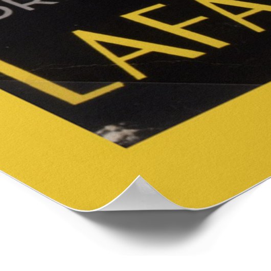 Haiti Harlem Lafayette  WPA Federaal Theater Poster (Hoek)