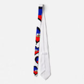 Haiti Heart Flag Stropdas (Achterkant)