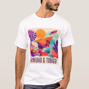Haïti Heden Daagse Caribische Collage T-Shirt