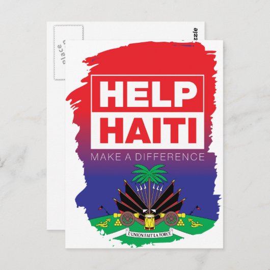 Haïti_Help Briefkaart (Voorkant / Achterkant)