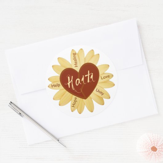 Haïti Hulp Valentijn Stickers (Envelop)
