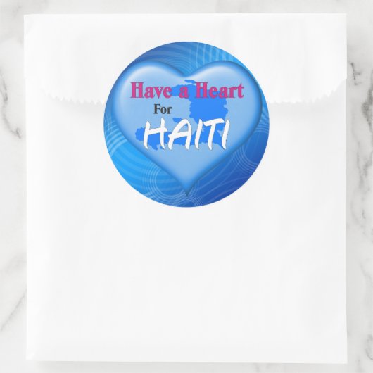 Haïti Hulp Valentijn Stickers (Tas)