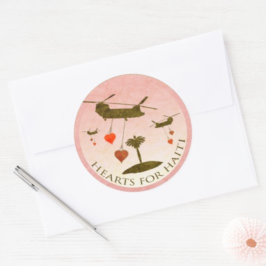 Haïti Hulp Valentijn Stickers (Envelop)