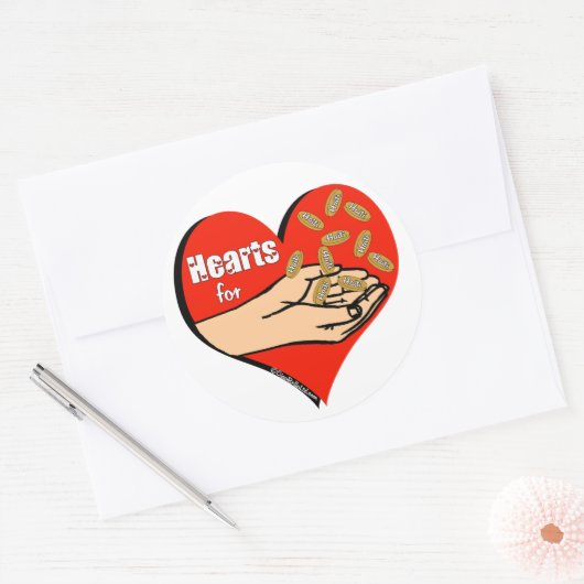 Haïti Hulp Valentijn Stickers (Envelop)