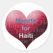 Haïti Hulp Valentijn Stickers (Voorkant)