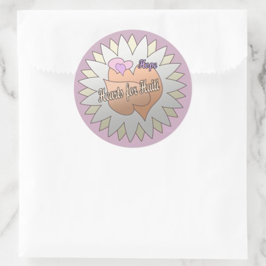Haïti Hulp Valentijn Stickers (Tas)