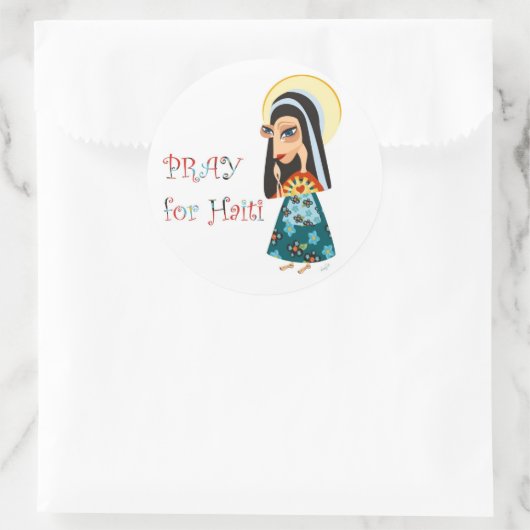 Haïti Hulp Valentijn Stickers (Tas)