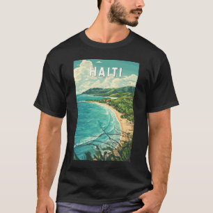 Haïti Illustratie Reis Kunst Vintage T-shirt