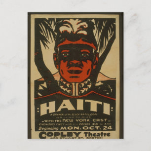 Haïti in het Copley Theater, Briefkaart