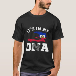 Haïti in mijn DNA Haïtiaanse trots Haïtiaanse vlag T-shirt