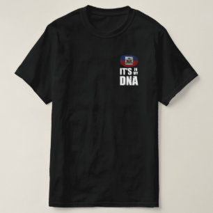 Haïti in mijn DNA Haïtiaanse vingerafdruk T-shirt