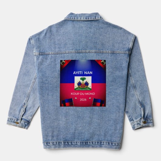 Haïti In Wereldkampioenschap 2026 Denim Jacket (Achterkant)