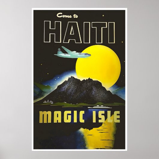 Haïti Kunst Vintage Reisposter Haïtiaanse Print (Voorkant)