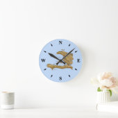 Haïti Map Clock Ronde Klok (Huis)