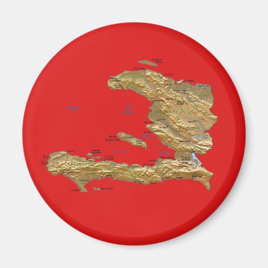 Haiti Map Magnet (Voorkant)