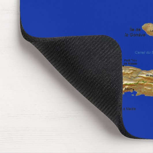 Haiti Map Mousepad Muismat (Hoek)