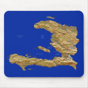 Haiti Map Mousepad Muismat